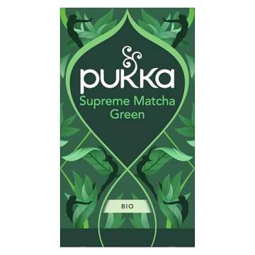 Pukka Supreme Matcha Green, Organic Herbal Green Tea with Oothu, Sencha & Suio Gang, 20 Count (Pack of 3)