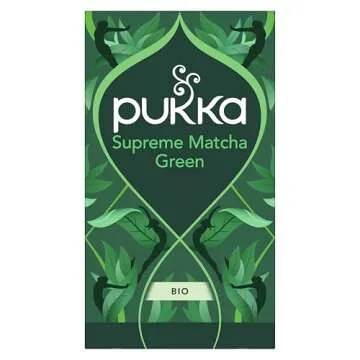 Pukka Supreme Matcha Green, Organic Herbal Green Tea with Oothu, Sencha & Suio Gang, 20 Count (Pack of 3)