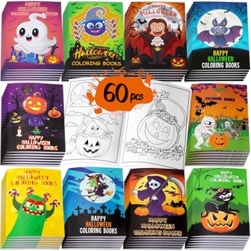 60PCS Halloween Coloring Books for Kids - Fun Party Favors