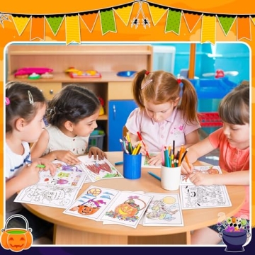 60PCS Halloween Coloring Books for Kids - Fun Party Favors