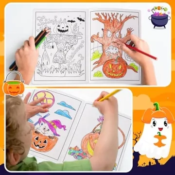 60PCS Halloween Coloring Books for Kids - Fun Party Favors