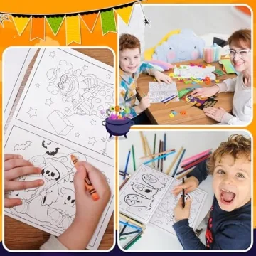 60PCS Halloween Coloring Books for Kids - Fun Party Favors
