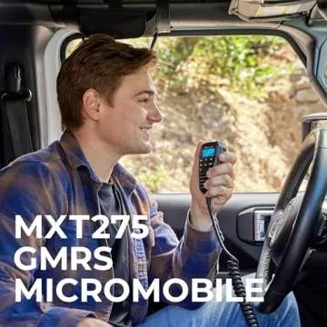Midland MXT275VP4 15-Watt GMRS MicroMobile Two-Way Radio for Off-Road Adventures