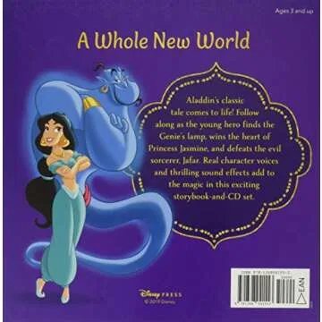 Aladdin Read-Along Storybook and Audio CD for Kids