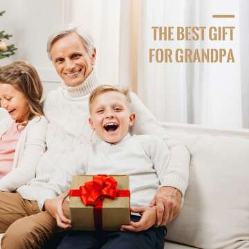 Grandpa Gifts: Leather Tray & Keychain Set