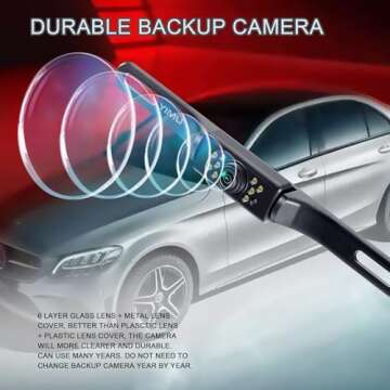 YIMU HD Night Vision Waterproof Car Backup Camera