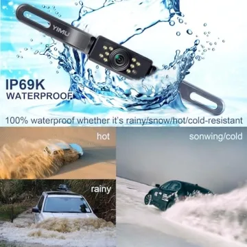 YIMU HD Night Vision Waterproof Car Backup Camera