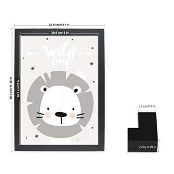 PONOSIR 8x10 Picture Frame Wooden 8x10 Print Poster Photo Frames for Wall Hanging/Desktop Display (Natural Wood, 8"x10")