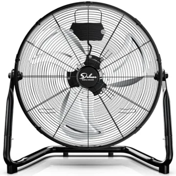 High Velocity 20 Inch Metal Industrial Fan for Home and Workspaces