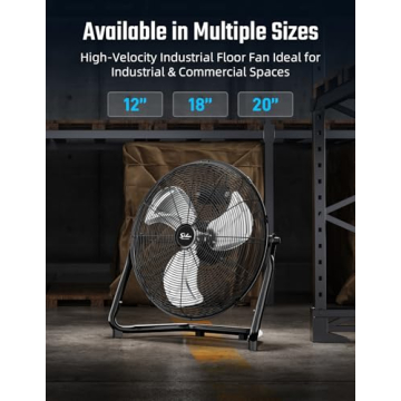 Simple Deluxe 20 Inch High Velocity Industrial Fan