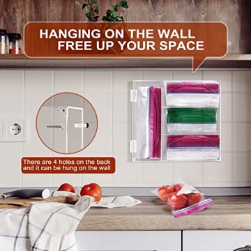 Ziplock Bag Storage Organizer for Kitchen Drawers