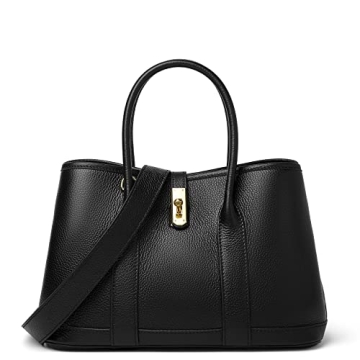 DORIS&JACKY Leather Tote Bag - Designer Shoulder Purse with Elegant Style