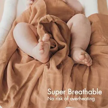 Papablic Muslin Swaddle Blankets, 3-Pack Soft Silky Swaddle Blankets for Boys and Girls, Cotton Receiving Blanket with 1 Hair Bows, Solid Color/Rainbows, Large 47 x 47 inches