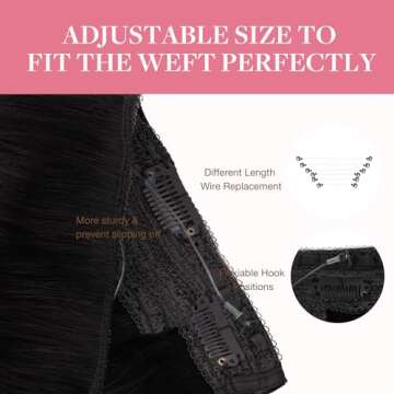 GOO GOO Wire Hair Extensions Human Hair, 2/6/2 Dark Brown with Chestnut Brown Balayage 14inch 75g, Invisible Wire Hair Extensions with Transparent, Seamless Fish Line Hairpiece