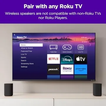 Roku Wireless Speakers 2 Count Pack for Immersive Sound