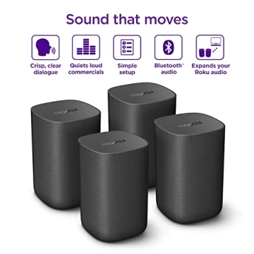 Roku Wireless Speakers 2 Count Pack for Immersive Sound