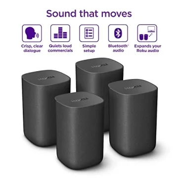 Roku Wireless Speakers 2 Count Pack for Immersive Sound