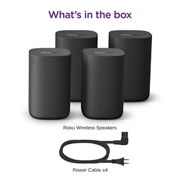 Roku Wireless Speakers 2 Count Pack for Immersive Sound
