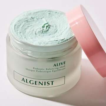 Algenist ALIVE Prebiotic Balancing Mask - Prebiotic Detoxifying Face Mask with Kaolin & Bentonite Clays - Non-Comedogenic & Hypoallergenic Skincare (50ml / 1.7oz)