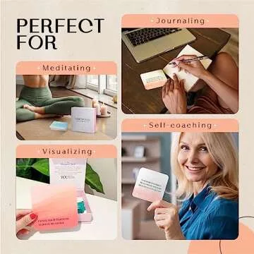 CUCOLUS I am Enough Affirmations Cards, Positive Affirmations Cards with Encouragement & Motivational Quotes, Inspirational and Self Care Gifts with Premium Gift Box, Deck of 50