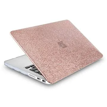 KEC Rose Gold Sparkling MacBook Air 13" Case & Keyboard Cover