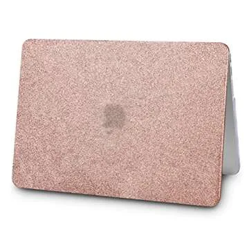 KEC Rose Gold Sparkling MacBook Air 13" Case & Keyboard Cover