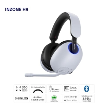 Sony INZONE H9 Wireless Headphones for Gaming Excellence