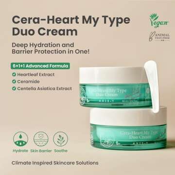 AXIS-Y Cera-Heart My Type Duo Cream - Vegan Moisturizer for All Skin Types