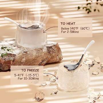 Hair trends 2-in-1 Gua Sha Cryo Sticks for Face & Eyes Puffiness Relief, Stainless Steel Facial Ice Globes in Ergonomic Massaging Shape, Cooling Globes Facial Esthetician Supplies w/Carry Case