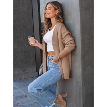 LILLUSORY Oversized Cardigan Women Cozy Knitwear Fall Style