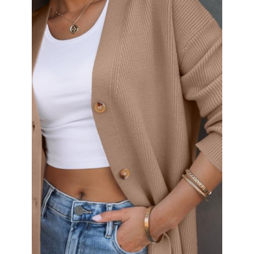 LILLUSORY Oversized Cardigan Women Cozy Knitwear Fall Style