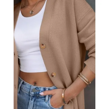 LILLUSORY Oversized Cardigan Women Cozy Knitwear Fall Style