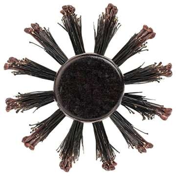 Round Styling Hair Brush - 1.75 Inch Diameter - Boar + Nylon Bristles for Blow Drying, Curling, and ...