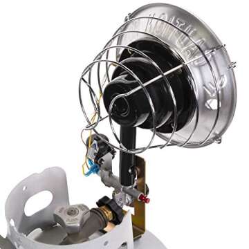 XtremepowerUS 15,000 BTU Propane Tank Top Heater Single Infrared Heater Safety Shut-Off Valve & Tip-Over Switch, for Outdoor