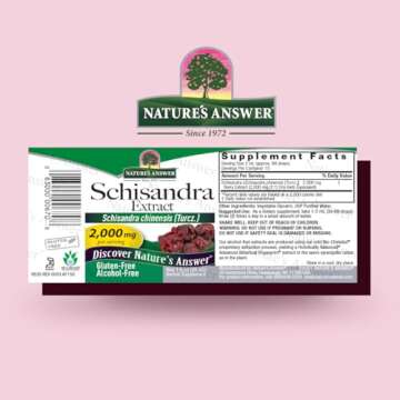Nature's Answer Schisandra Berry Extract - Alcohol Free, Gluten Free, Stress, Fatigue, Relaxing Supp...