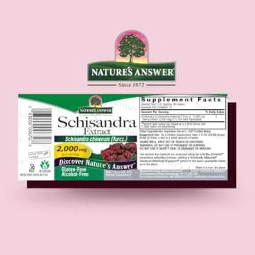 Nature's Answer Schisandra Berry Extract - Alcohol Free, Gluten Free, Stress, Fatigue, Relaxing Supp...