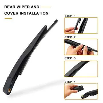 Rear Wiper Arm Blade Replacement for Ford Explorer 2011-2023,Escape 2013-2018,2015-2019 Lincoln MKX Back Windshield Wiper Blade Arm Set -Original Equipment Replacement