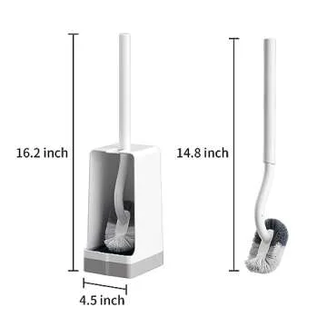 Marbarsse Compact Bathroom Toilet Brush Set for Deep Clean