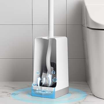 Marbarsse Compact Bathroom Toilet Brush Set for Deep Clean
