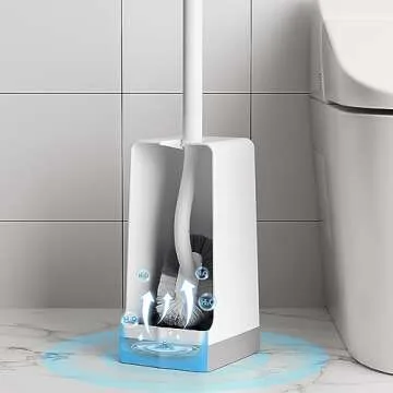 Marbarsse Compact Bathroom Toilet Brush Set for Deep Clean