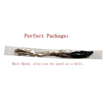 ZWZCYZ Indian Feather Headbands for Women Bohemia Peacock Tassel Headdress Elegant Fancy Dress Hippie Hairband Adjustable Boho Headpiece Festival Halloween Headdress Christmas Gift(Black with Beige)