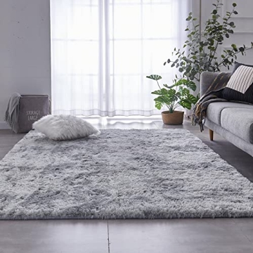 TABAYON Velvet Shag Area Rug for Cozy Home Decor