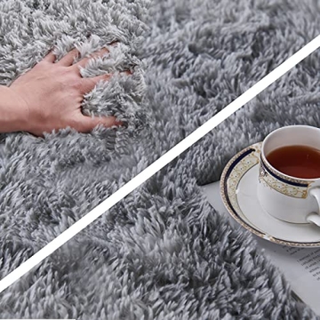 TABAYON Velvet Shag Area Rug for Cozy Home Decor