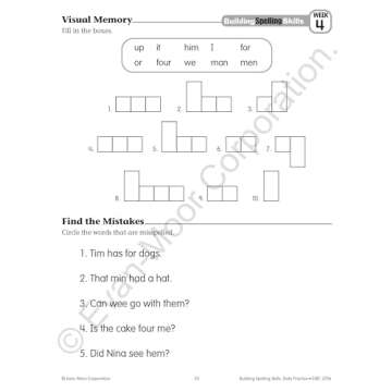Evan-Moor Building Spelling Skills, Grade 2 - Homeschooling & Classroom Resource Workbook, Reproducible Worksheets, Teaching Edition, Spelling Strategies, Reading and Writing Skills