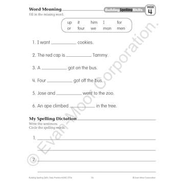 Evan-Moor Building Spelling Skills, Grade 2 - Homeschooling & Classroom Resource Workbook, Reproducible Worksheets, Teaching Edition, Spelling Strategies, Reading and Writing Skills