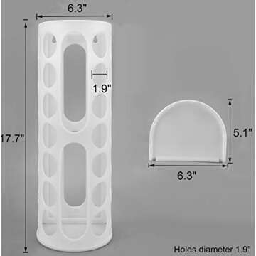 Lunies Plastic Bag Holder for Grocery Bags, Wall Mount Grocery Bag Storage Dispenser, Hanging Trash ...