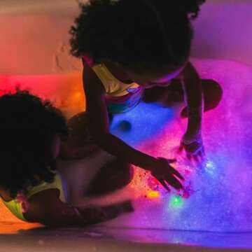 Glo Pals Water-Activated Light-Up Cubes Bundle for Sensory Play – 12 Pack (Holly Jolly)