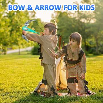 Britik Kids Bow and Arrow Set - Archery Toys with 20 Arrows