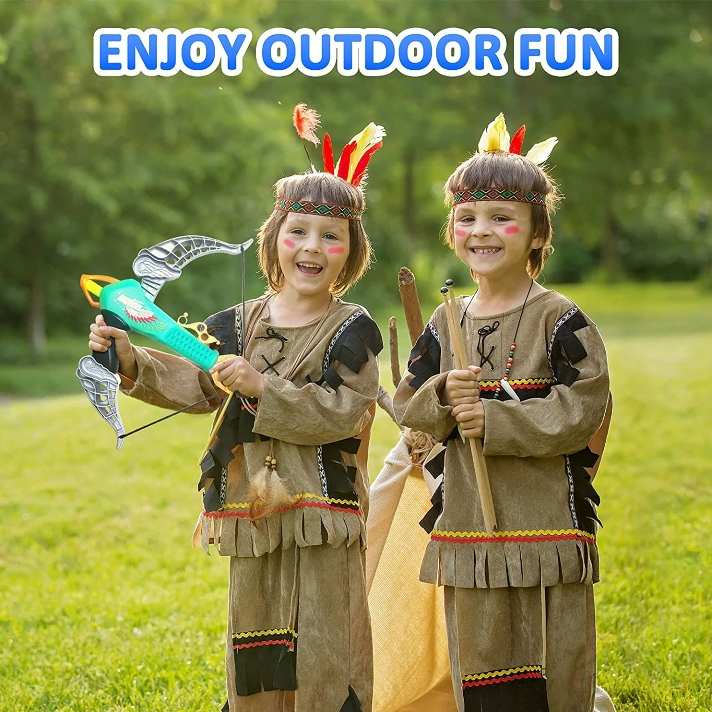 Britik Kids Bow and Arrow Set - Archery Toys with 20 Arrows