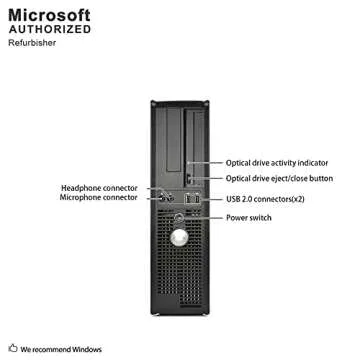 DELL Optiplex Desktop with 20-Inch Monitor - Efficient Computer Bundle